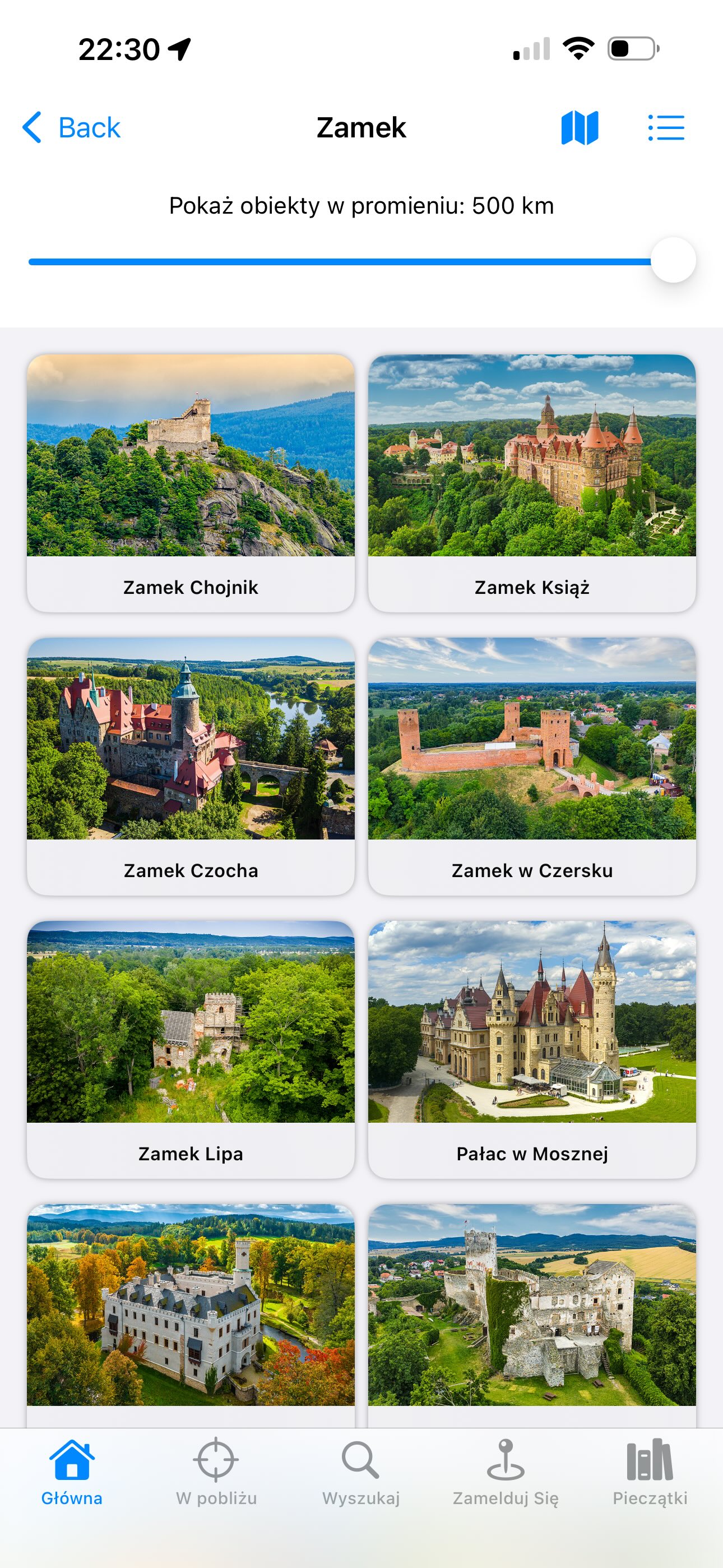 Lista zamków